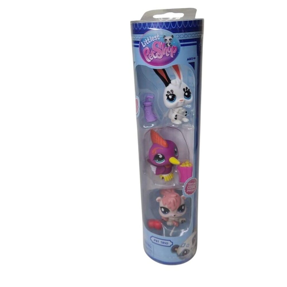 Littlest Pet Shop Park Pets Pet Trio LPS Rabbit Woodpecker Squirrel New